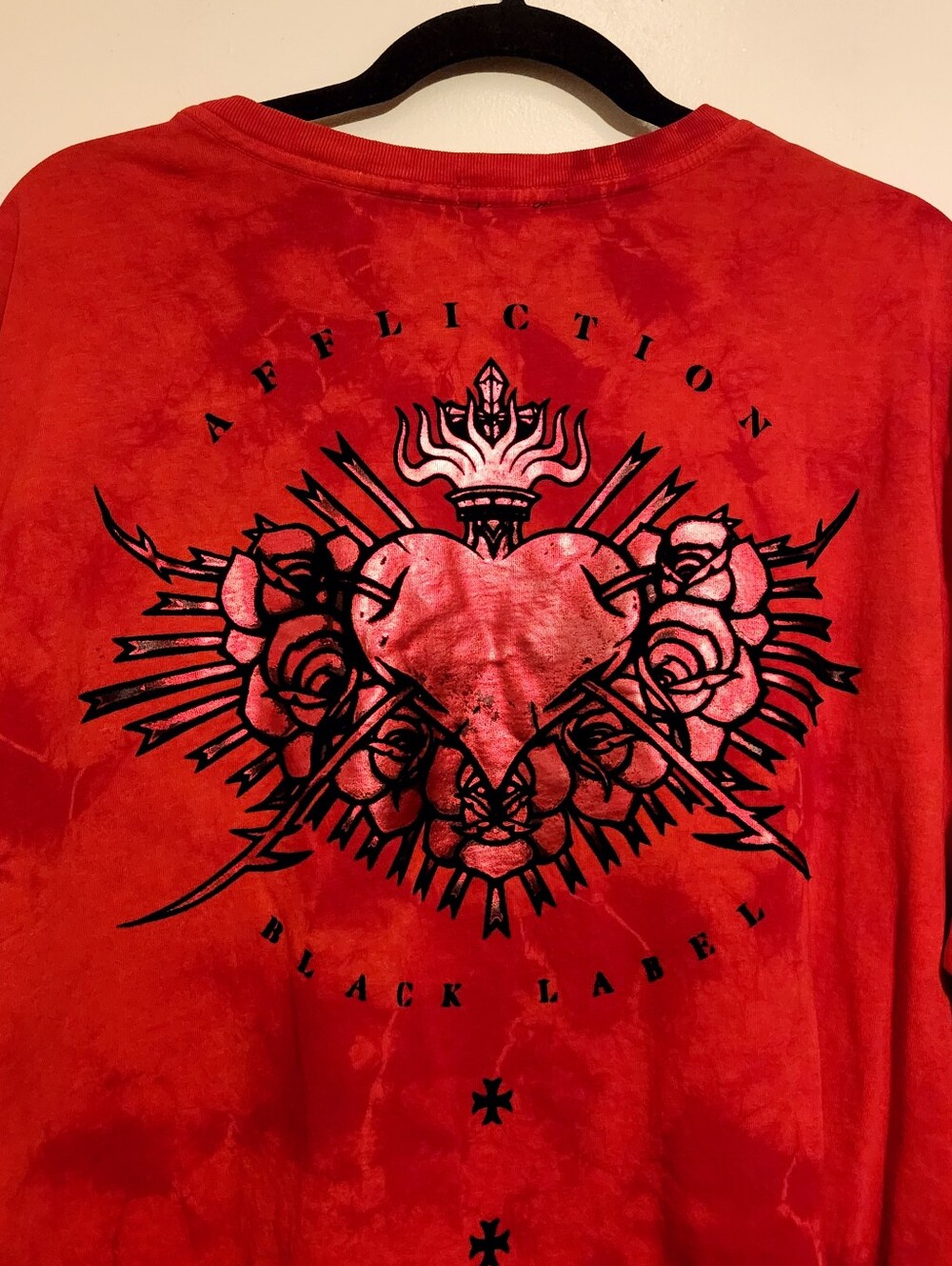 Affliction Black Label | Men's Red Graphic Short Sleeve T-Shirt (Size XXXL/3XL) - Picture 10 of 12